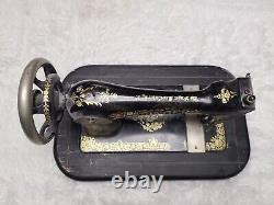 Antique Ornate Flower Birds Singer Sewing Machine Circa 1891 Serial #H1481212