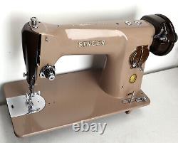 Antique SINGER 201K sewing machine denim leather canvas rare vtg heavy duty best