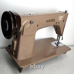 Antique SINGER 201K sewing machine denim leather canvas rare vtg heavy duty best