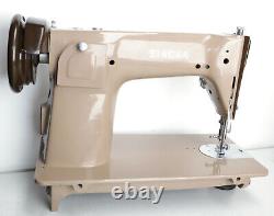 Antique SINGER 201K sewing machine denim leather canvas rare vtg heavy duty best