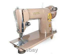 Antique SINGER 201K tan sewing machine denim leather canvas rare vtg heavy duty