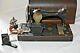 Antique Singer 27 Bt7 1919 Electric Sewing Machine In Bentwood Case W Key Works