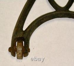 Antique SINGER Cast Iron Treadle Sewing Machine Table Base Ships Disassembled