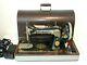 Antique Singer Model 15 Sewing Machine From 1923, Gingerbread, Withbent Wood Case