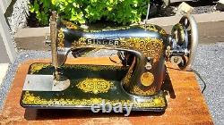 Antique Singer 15 Tiffany Gingerbread Trendle Sewing Machine 1924 (no Cabinet)