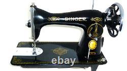 Antique Singer 15K RAF sewing machine leather denim canvas mint RARE Super vtg