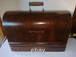 Antique Singer 1875 Sewing Machine Bentwood Case