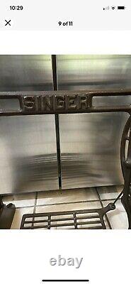 Antique Singer-1941 World War II-TreadleSewing Machine Cast Iron & Wood Base