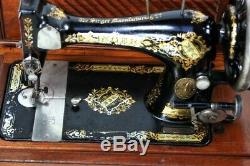 Antique Singer 28K Hand Crank Sewing Machine c1898 5778