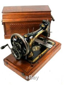 Antique Singer 28K Hand Crank Sewing Machine c1898 5778