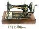 Antique Singer 28k Hand Crank Sewing Machine C1898 Free Shipping 5679 A