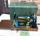 Antique Singer 28k Sewing Machine With Case And Instruction Manual