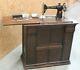 Antique Singer 66k Treadle Sewing Machine In Oak Cabinet C1929 6343