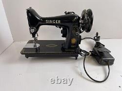 Antique Singer 99k Sewing Machine with Foot Pedal, Light