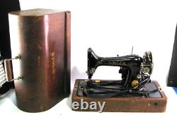 Antique Singer AC894166 Sewing Machine With Foot Motor Controller & Motor B. U. 7-E