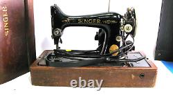 Antique Singer AC894166 Sewing Machine With Foot Motor Controller & Motor B. U. 7-E