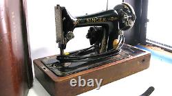 Antique Singer AC894166 Sewing Machine With Foot Motor Controller & Motor B. U. 7-E