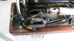 Antique Singer AC894166 Sewing Machine With Foot Motor Controller & Motor B. U. 7-E