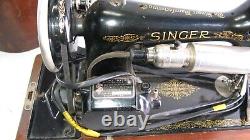 Antique Singer AC894166 Sewing Machine With Foot Motor Controller & Motor B. U. 7-E