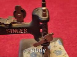 Antique Singer Childs Salesman Sample Hand Crank Sewing Machine