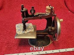 Antique Singer Childs Salesman Sample Hand Crank Sewing Machine