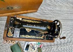 Antique Singer Hand Crank Sewing Machine