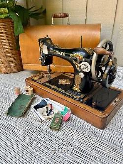 Antique Singer Hand Crank Sewing Machine