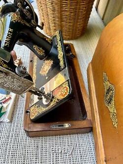 Antique Singer Hand Crank Sewing Machine