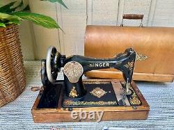 Antique Singer Hand Crank Sewing Machine
