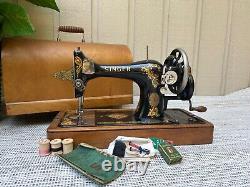 Antique Singer Hand Crank Sewing Machine