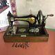 Antique Singer Hand Crank Sewing Machine Model 28 1906 #s1611716 Withbentwood Case