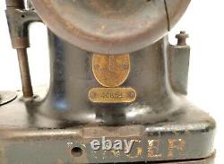 Antique Singer Industrial Fur Gloves Sewing Machine 46k54 Very Rare Working See