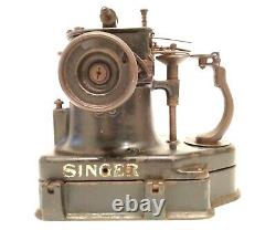 Antique Singer Industrial Fur Gloves Sewing Machine 46k54 Very Rare Working See