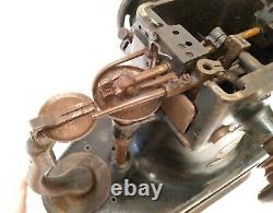 Antique Singer Industrial Fur Gloves Sewing Machine 46k54 Very Rare Working See