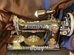 Antique Singer Mfg Co. Black Sewing Machine No. 15 Serial No. G896416