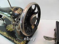 Antique Singer Model 115 Sewing Machine Gold Leaf Motor Attachments Manual