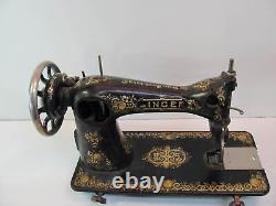 Antique Singer Model 115 Sewing Machine Gold Leaf Motor Attachments Manual