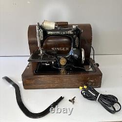 Antique Singer Model 24-62 Chainstitch Sewing Machine Pre Featherweight Aa498036