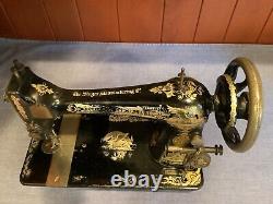 Antique Singer Model 27 Sewing Machine 1906 Sphinx Treadle, witho stand