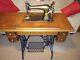 Antique Singer Model 66-1 Red Eye Treadle Sewing Machine Made In 1911