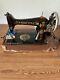 Antique Singer Model 66, 66k Lotus Decals Sewing Machine With Case