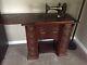 Antique Singer Parlor Sewing Machine & Cabinet With Parts 28k Model #13658115