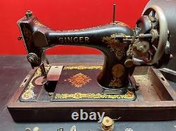 Antique Singer Portable Sewing Machine Manual Hand Driven AA941619