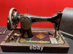 Antique Singer Portable Sewing Machine Manual Hand Driven AA941619