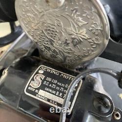Antique Singer Portable Sewing Machine Model 128 1930s Works