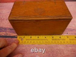 Antique Singer Sewing Box Puzzle Small Treadle Machine Wood Folding 1890's