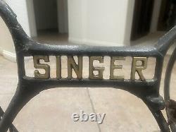 Antique Singer Sewing Cast Iron Stand Only