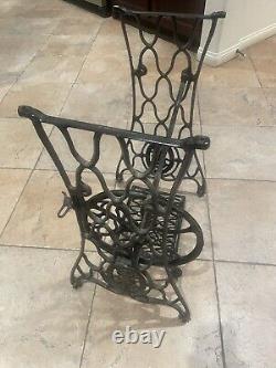 Antique Singer Sewing Cast Iron Stand Only