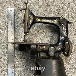 Antique Singer Sewing Machine 1912 Model G2494377 Hand Crank Untested