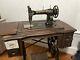 Antique Singer Sewing Machine 1920's, Original Wooden Cabinet Withdrawers R